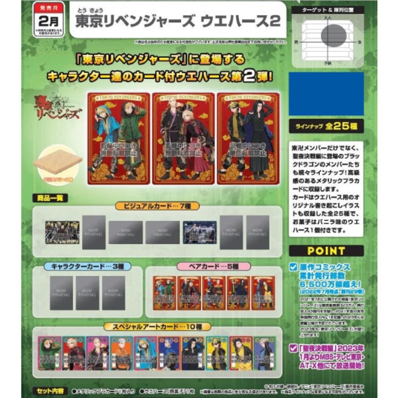 TOKYO REVENGERS WAFER 2 (box of 20 packs)