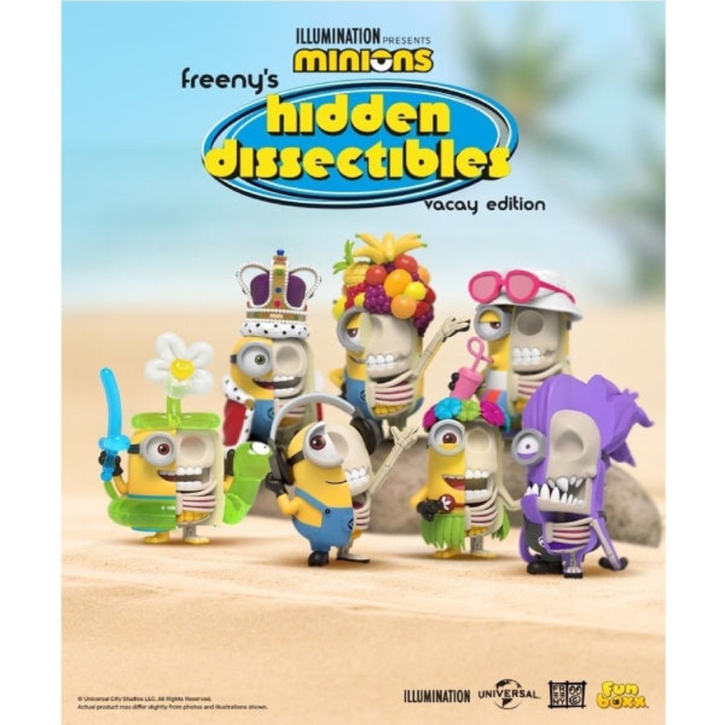 Freeny’s Hidden Dissectibles Minions Series 01 – Vacay Edition (box of 6)