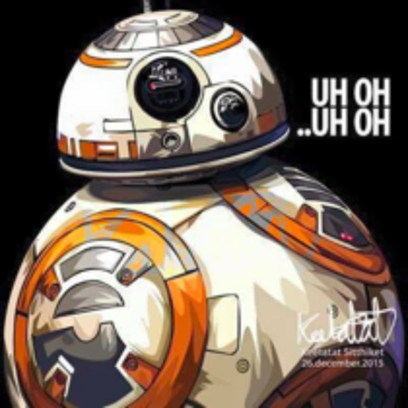 Pop Art Wall Decoration Drawing (BB8)