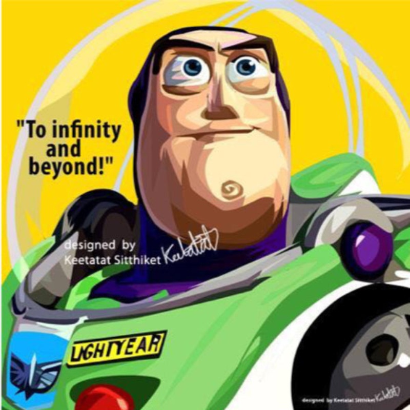 Pop Art Wall Decoration Drawing (Buzz Lightyear)