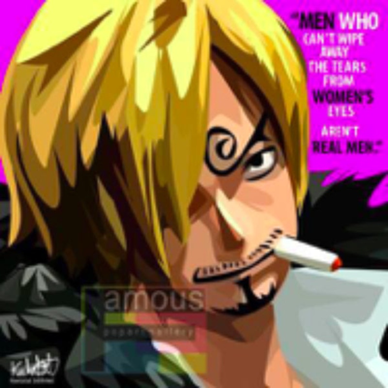Pop Art Wall Decoration Drawing (Sanji)