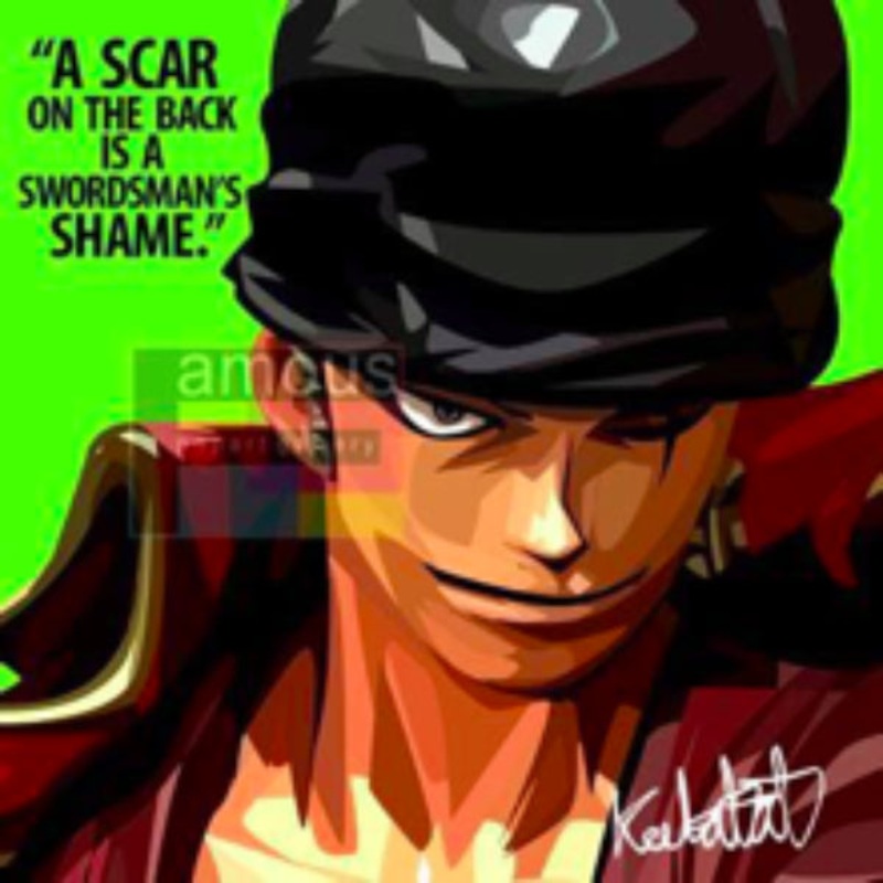 Pop Art Wall Decoration Drawing (Zoro 2)