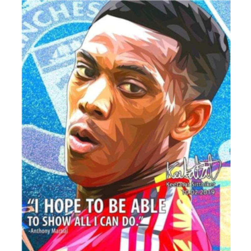 Pop Art Wall Decoration Drawing  (Anthony Martial – I hope to be able to show all I can do)