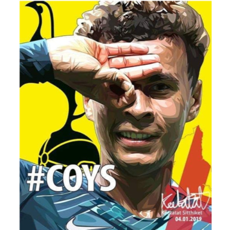 Pop Art Wall Decoration Drawing  (Dele Alli – #COYS)