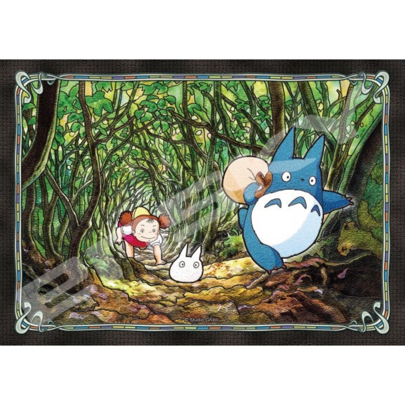 208-AC69 My Neighbor Totoro Art Crystal Jigsaw Puzzle (Secret Tunnel)