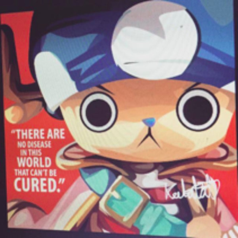 Pop Art Wall Decoration Drawing (One Piece Chopper)