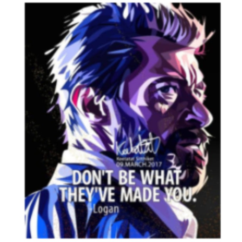 Pop Art Wall Decoration Drawing (Logan – Don’t Be What They’ve Made You)