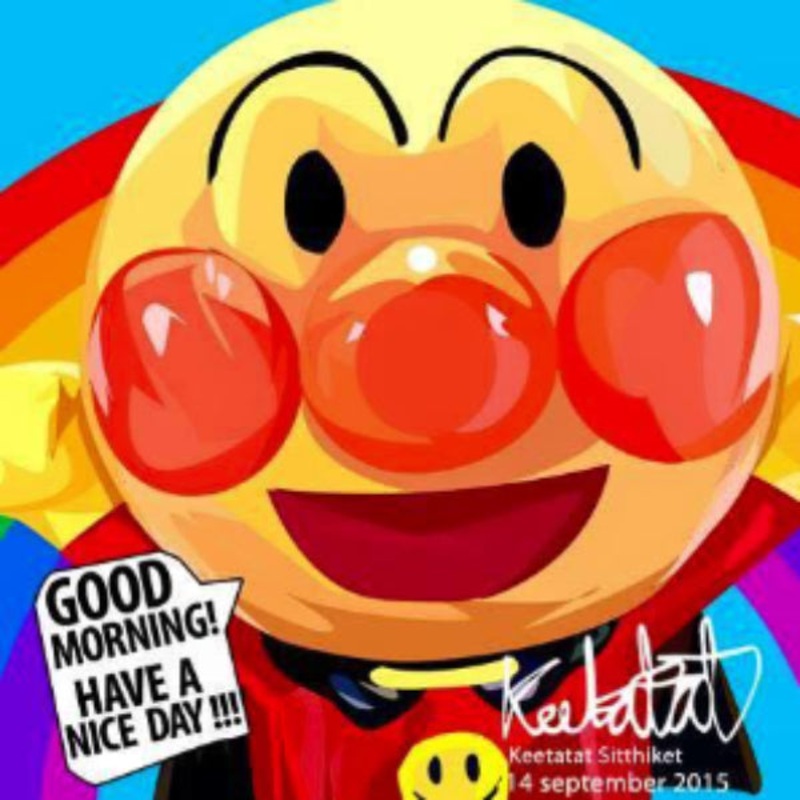 Pop Art Wall Decoration Drawing (Anpanman)