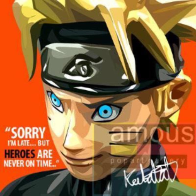 Pop Art Wall Decoration Drawing (Naruto)