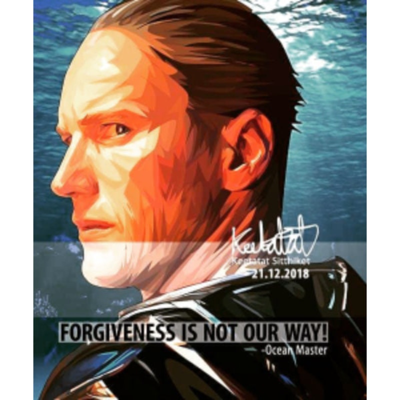 Pop Art Wall Decoration Drawing (Ocean Master – Forgiveness is not our way!)