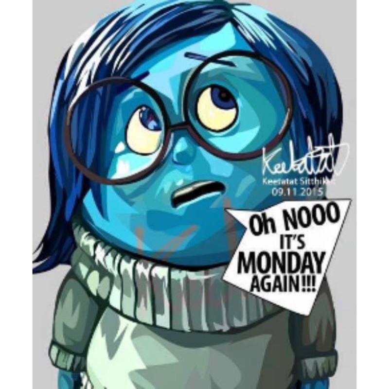 Pop Art Wall Decoration Drawing (Sadness)  Inside Out