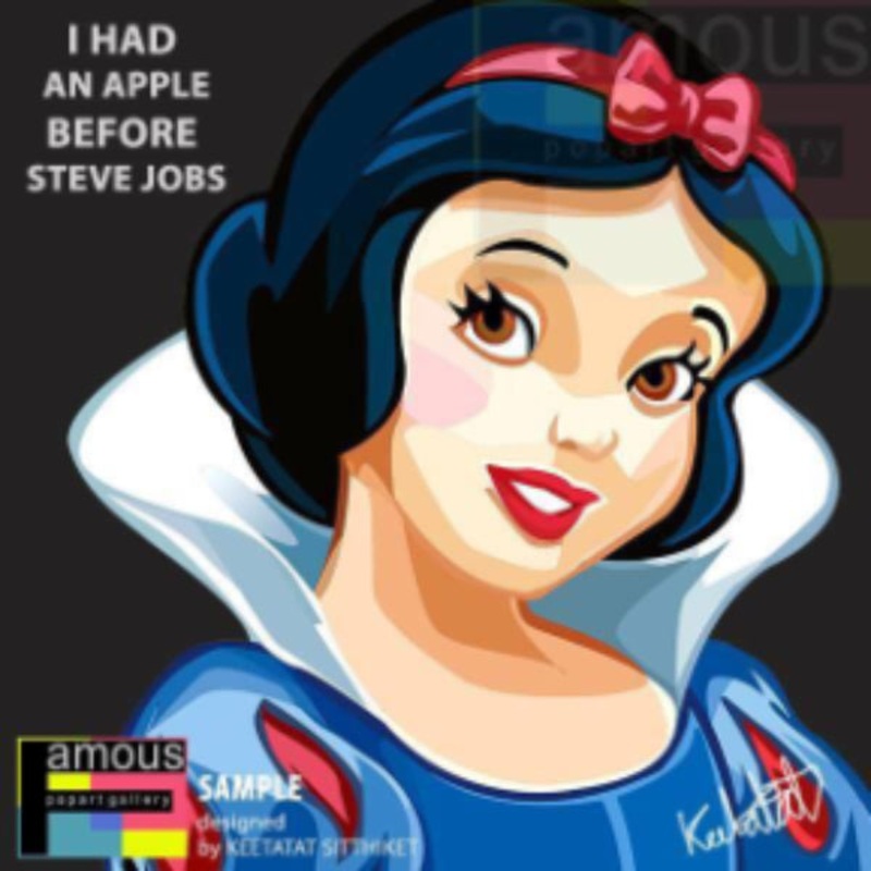 Pop Art Wall Decoration Drawing (Snow White)