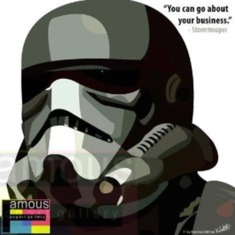 Pop Art Wall Decoration Drawing (Stormtrooper Your Business)