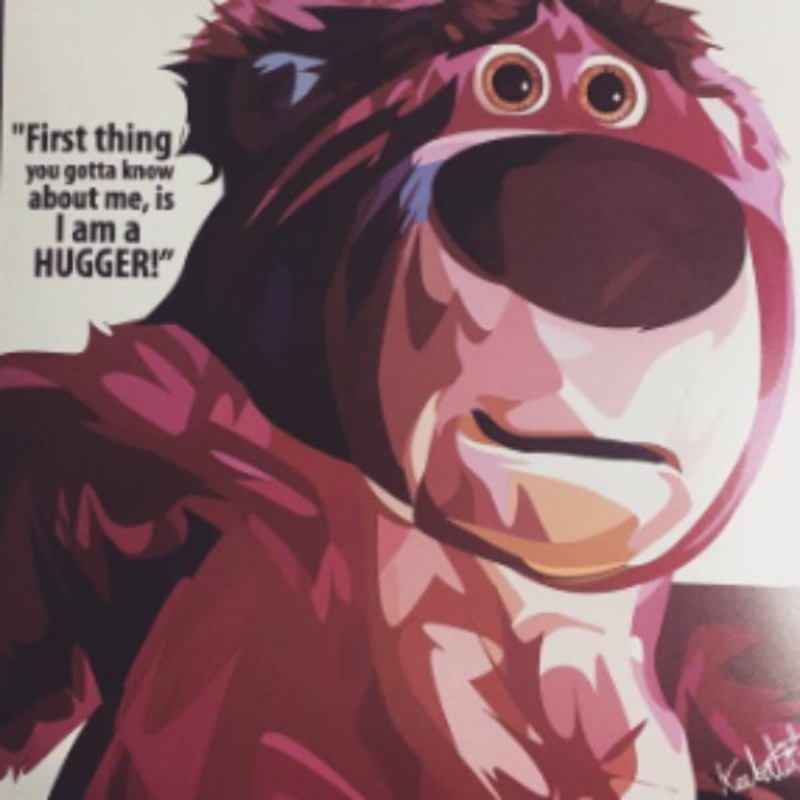 Pop Art Wall Decoration Drawing (Toy Story Lotso)