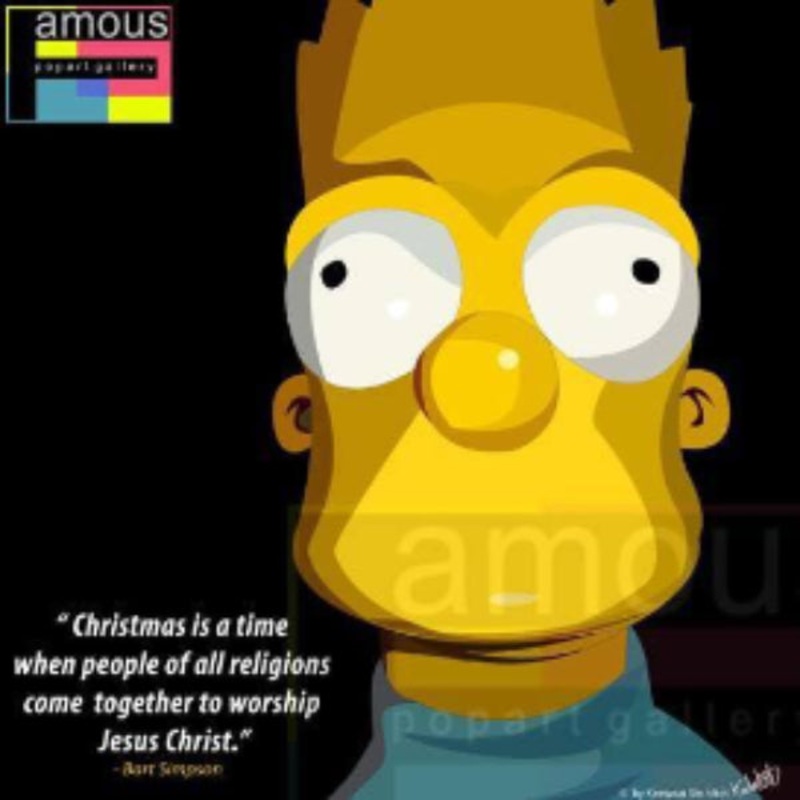 Pop Art Wall Decoration Drawing (Bart Simpson)