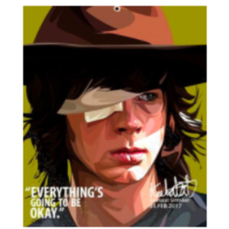 Pop Art Wall Decoration Drawing (Carl – Everything’s Going To Be Ok)