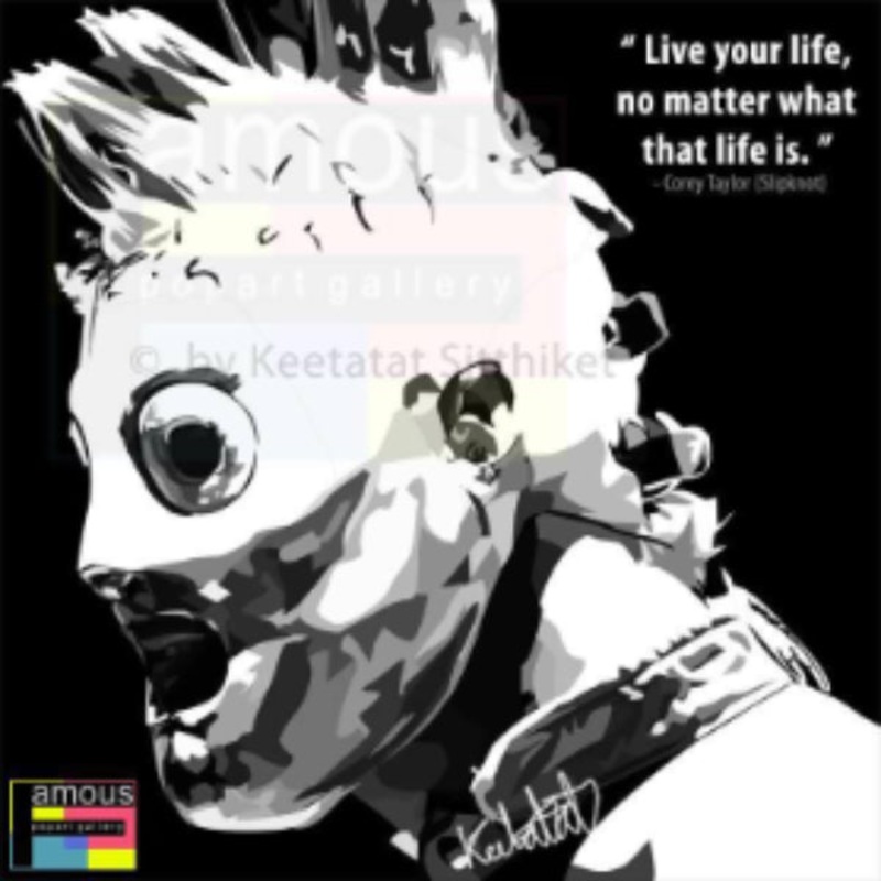 Pop Art Wall Decoration Drawing (Corey Taylor) Carey Tylor