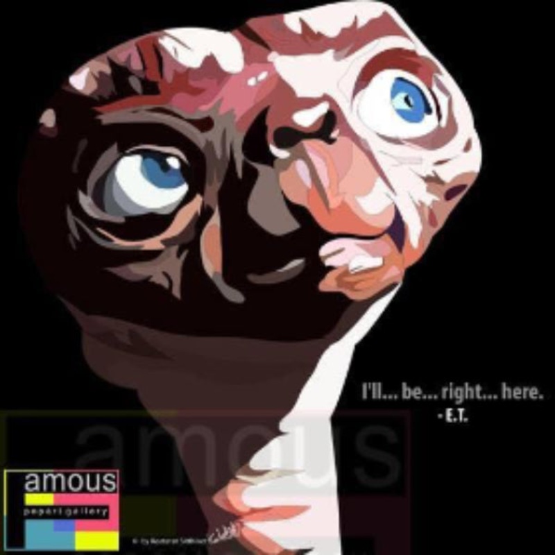 Pop Art Wall Decoration Drawing (E.T.)