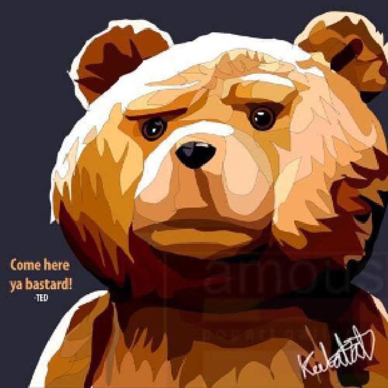 Pop Art Wall Decoration Drawing (Ted) 30