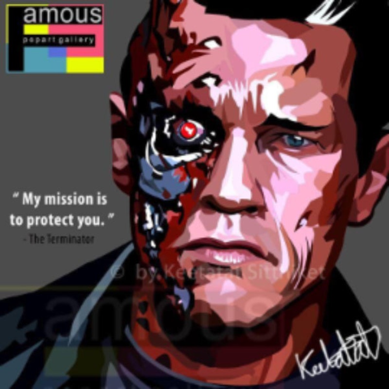 Pop Art Wall Decoration Drawing () Terminator