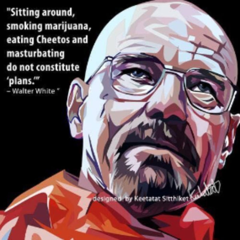 Pop Art Wall Decoration Drawing (Walter White)  Breaking Bad