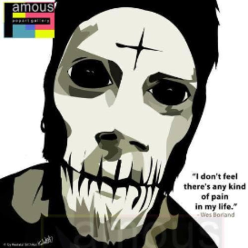 Pop Art Wall Decoration Drawing (Wes Borland)
