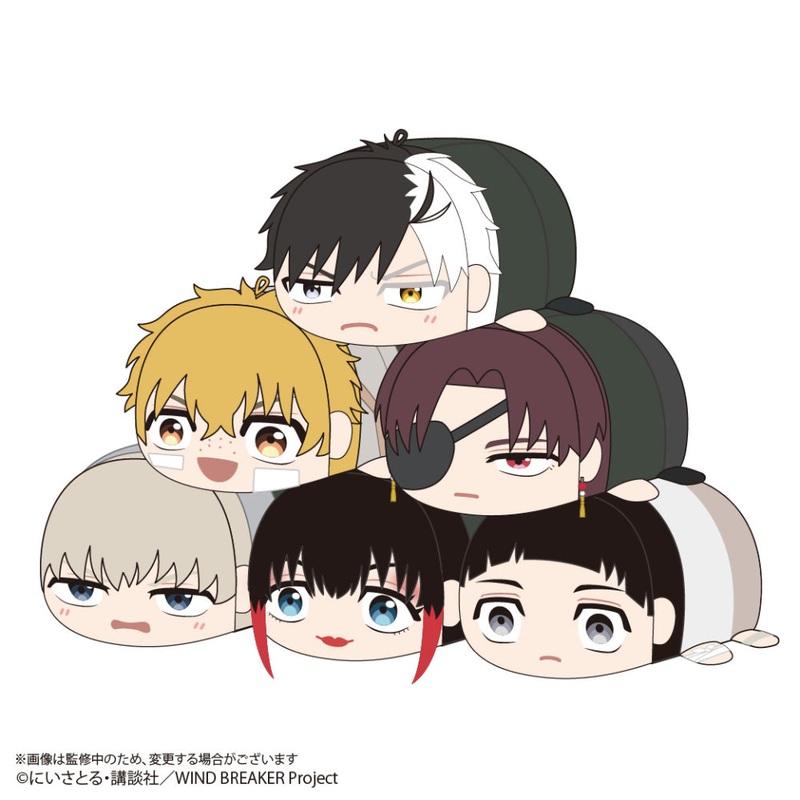 Wind breaker Potekoro Mascot 3 (set of 6)