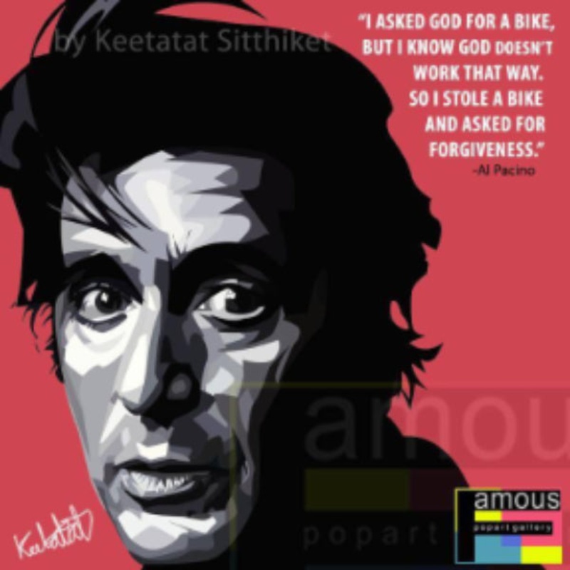 Pop Art Wall Decoration Drawing (Al Pacino)