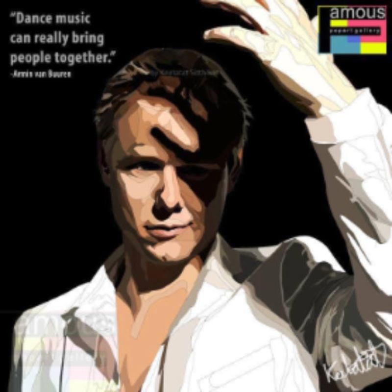 Pop Art Wall Decoration Drawing (Armin van Buuren)