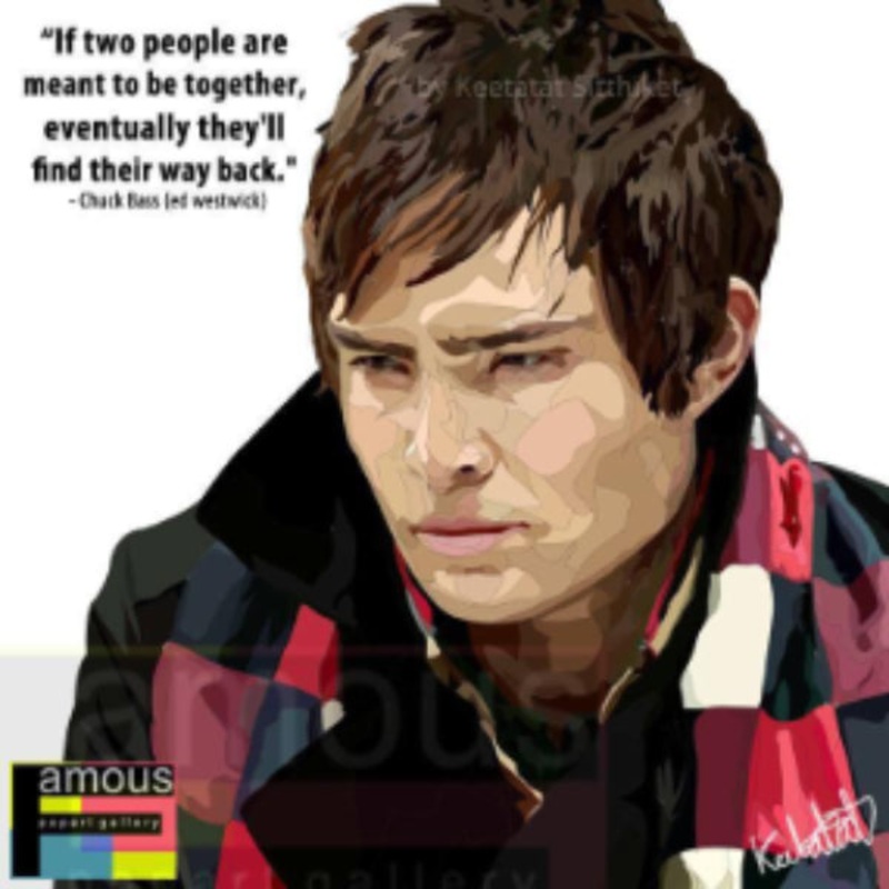 Pop Art Wall Decoration Drawing (Chuck Bass)