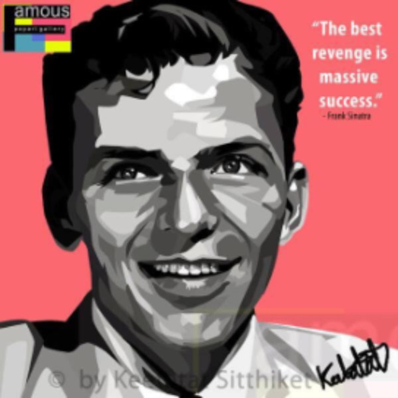 Pop Art Wall Decoration Drawing (Frank Sinatra)