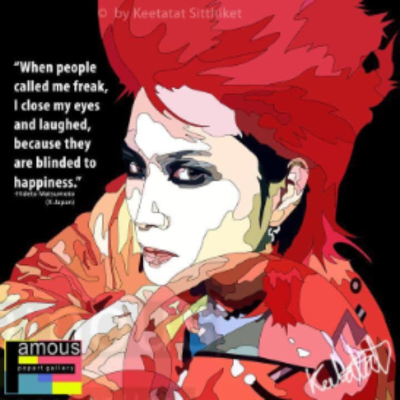 Pop Art Wall Decoration Drawing (Hide – X-Japan)