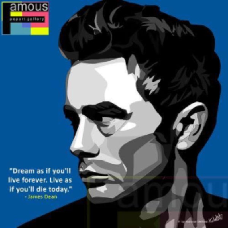 Pop Art Wall Decoration Drawing (James Dean)
