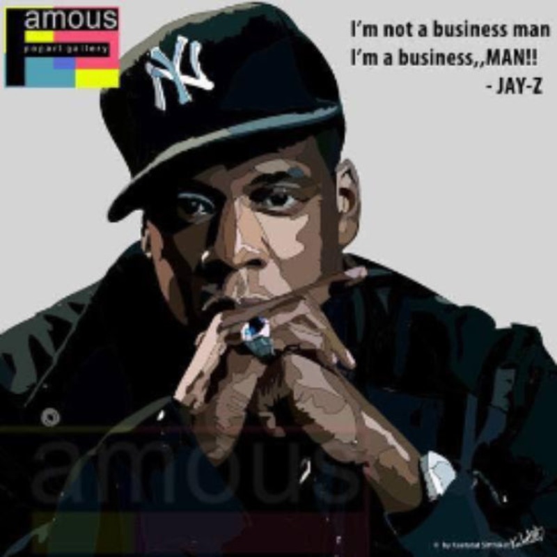 Pop Art Wall Decoration Drawing (Jay-Z – NY)