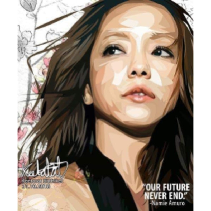 Pop Art Wall Decoration Drawing (Namie Amuro – Our future never end.)