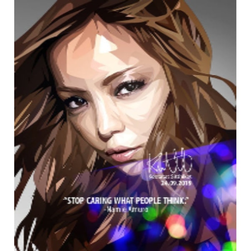 Pop Art Wall Decoration Drawing (Namie Amuro – Stop Caring what people think)
