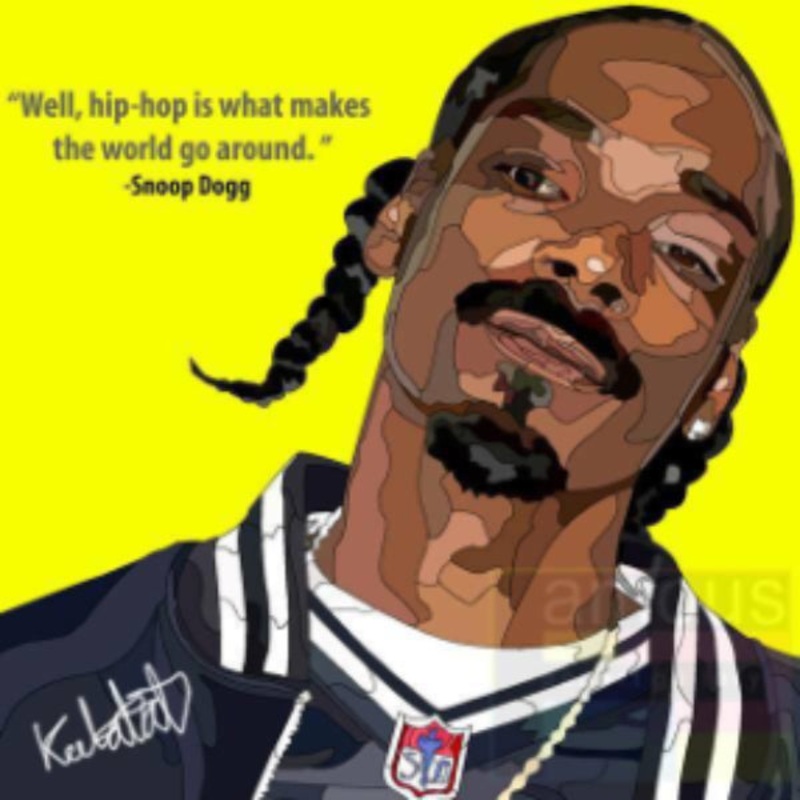 Pop Art Wall Decoration Drawing (Snoop Dog)  Snoop Dogg