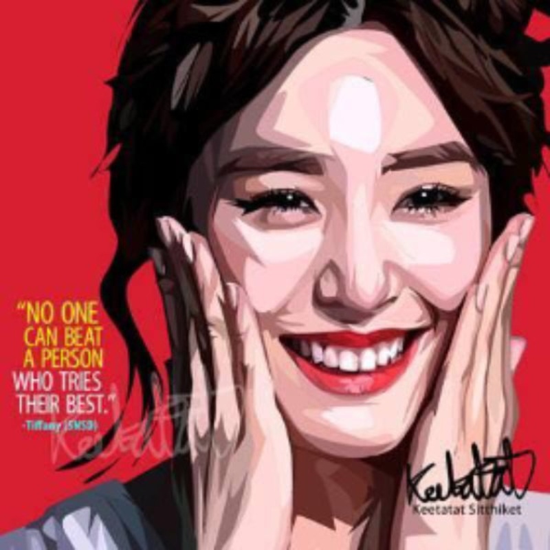 Pop Art Wall Decoration Drawing (Tiffany – SNSD)