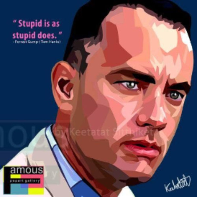 Pop Art Wall Decoration Drawing (Tom Hanks)