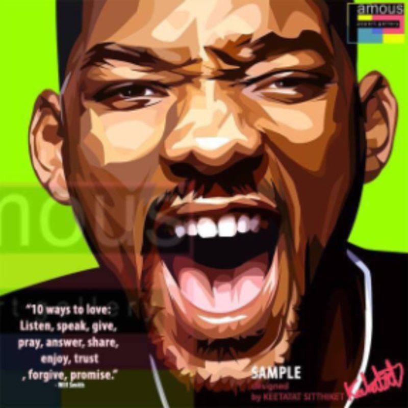 Pop Art Wall Decoration Drawing (Will Smith)