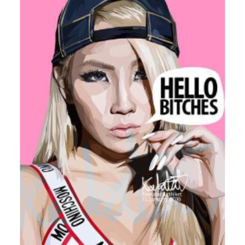 Pop Art Wall Decoration Drawing (CL)