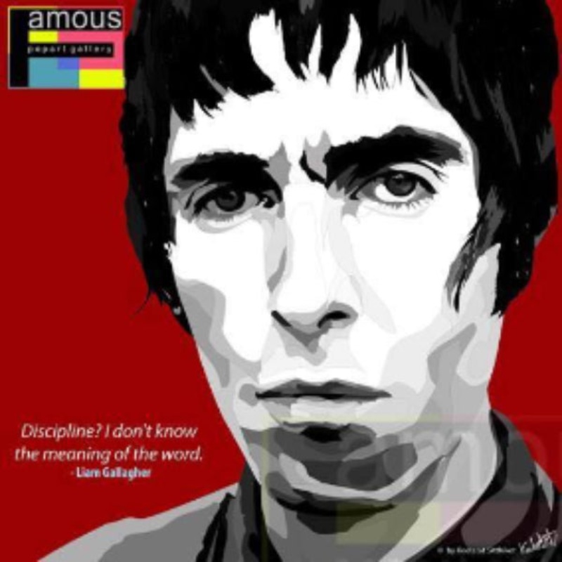 Pop Art Wall Decoration Drawing (Liam Gallagher)