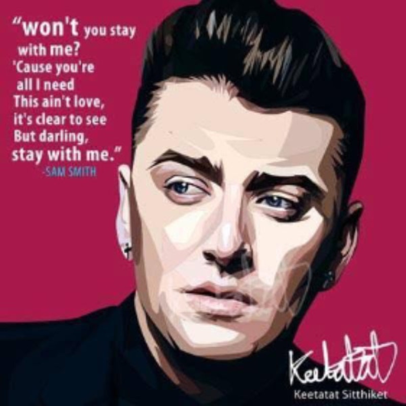 Pop Art Wall Decoration Drawing (Sam Smith)