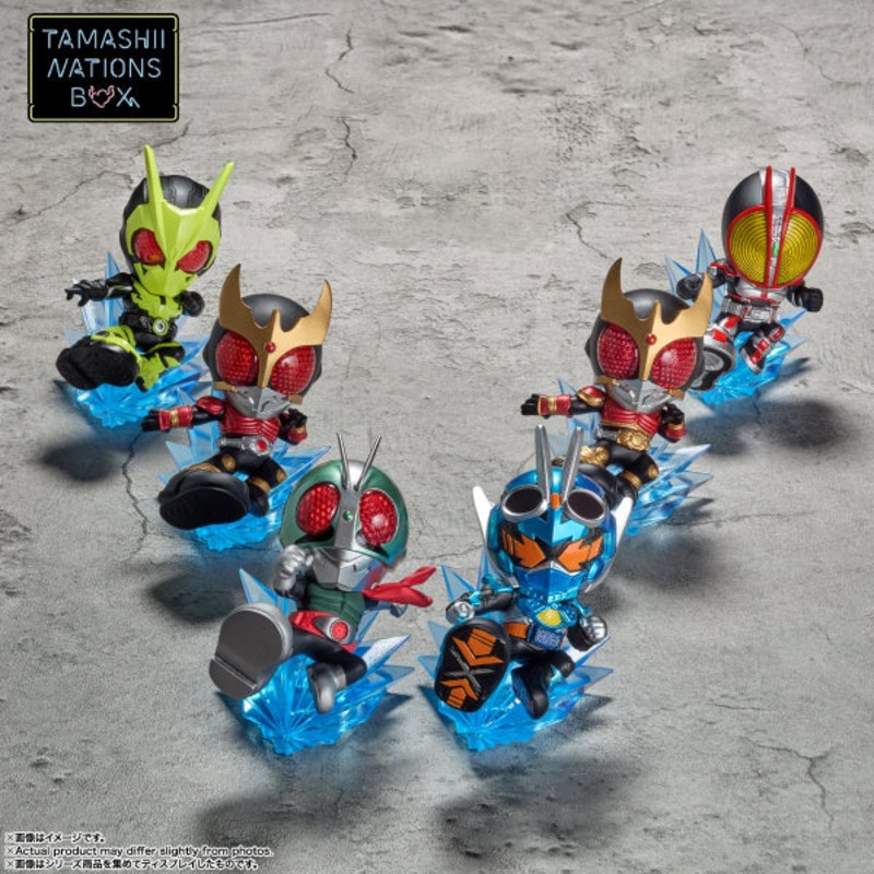 TAMASHII NATIONS BOX KAMEN RIDER ARTlized -GO!GO!RIDER KICK!!- (box of 6)