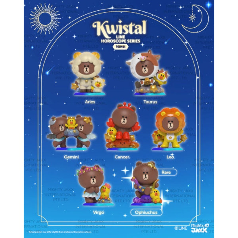 Kwistal LINE Horoscope Series Primus (box of 6) (set of 6) LINE FRIENDS