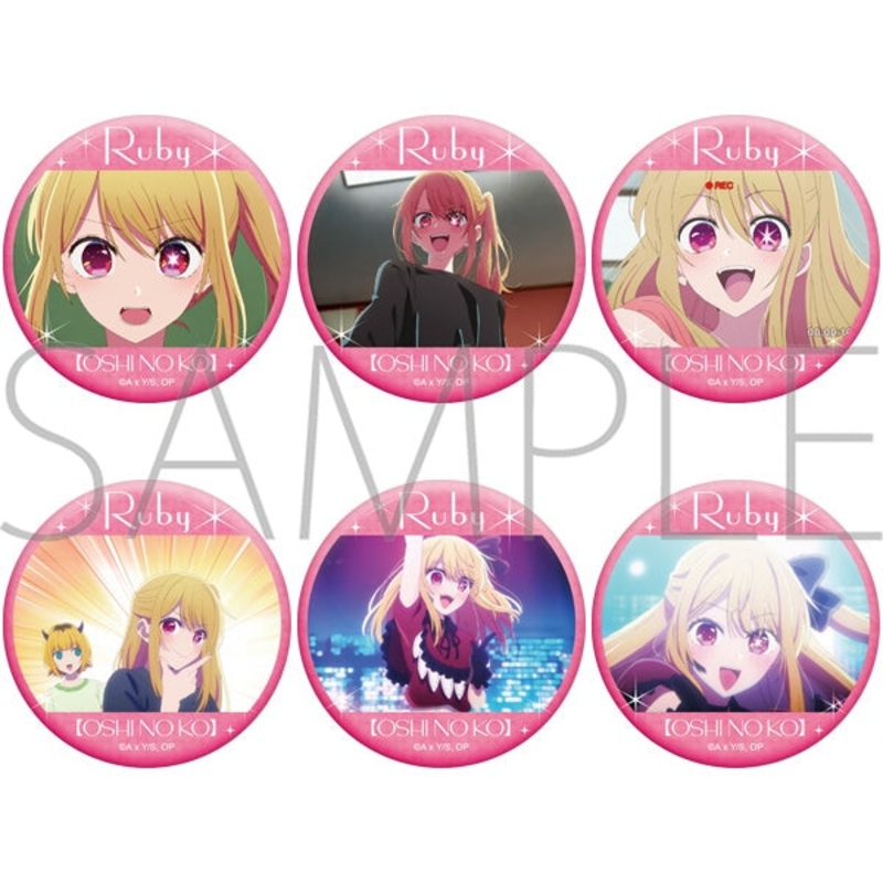 [Oshi-no-ko] Oshi character badge collection Ruby (set of 6)