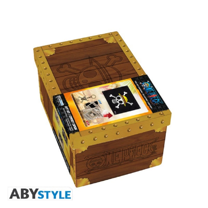 ONE PIECE – Pck premium Flag + 3D Keychain + Mug Heatchange  Wanted Mug