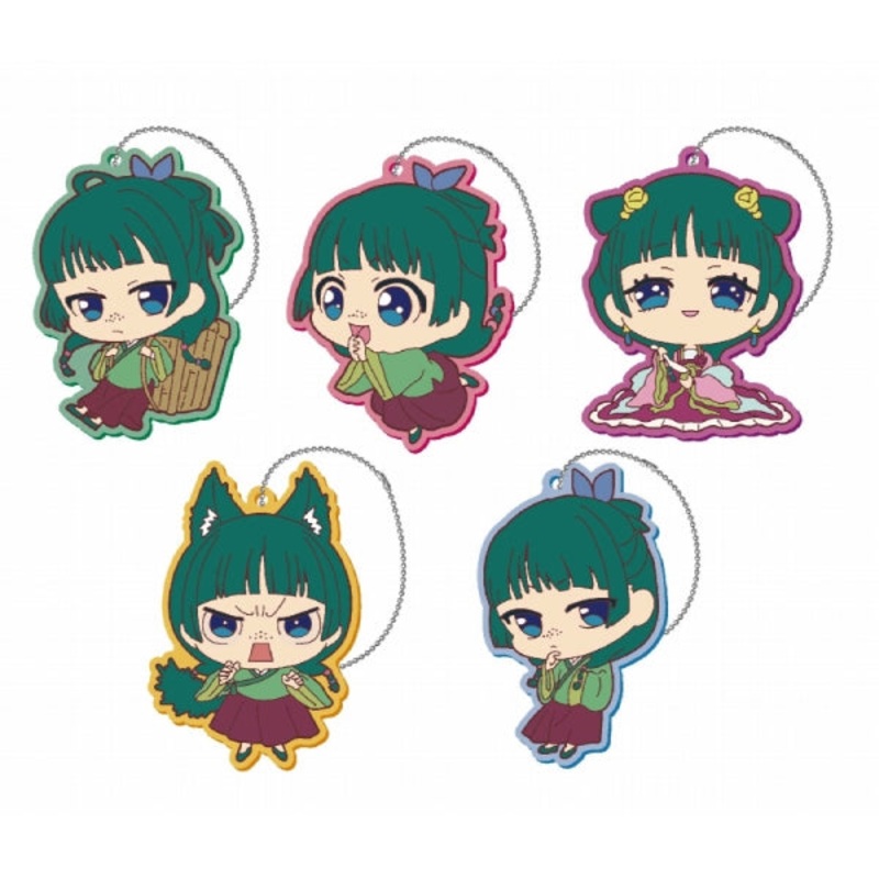 The Apothecary Diaries Deformed Rubber Key Chain (Set of 5)
