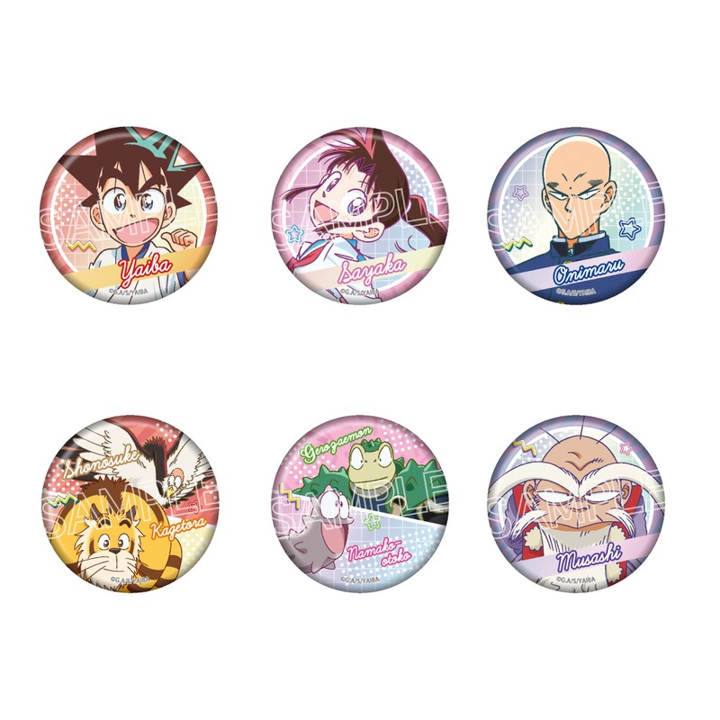 True Samurai Legend YAIBA Style Up Series Trading Badges (set of 6)