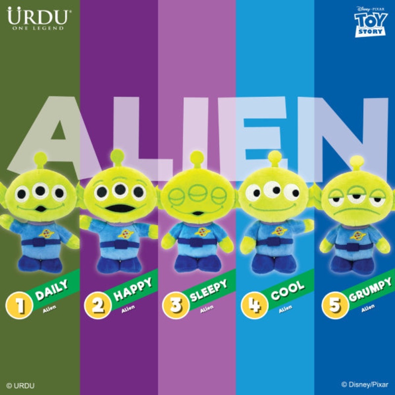 Urdu – Disney Action Softoy Part 5 Alien   (set of 5)